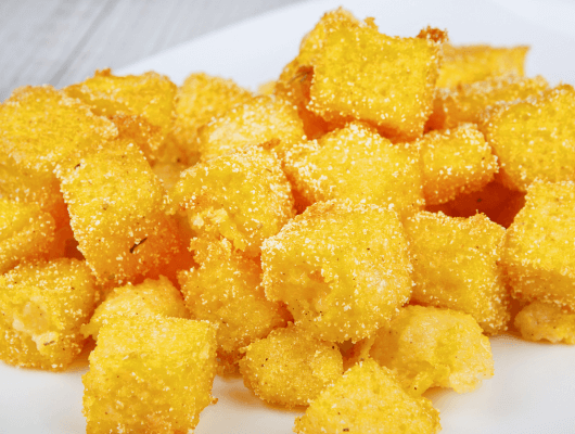 carrés de polenta citronnée