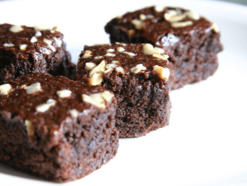 carrés moelleux chocolat purée d'amande et patate douce