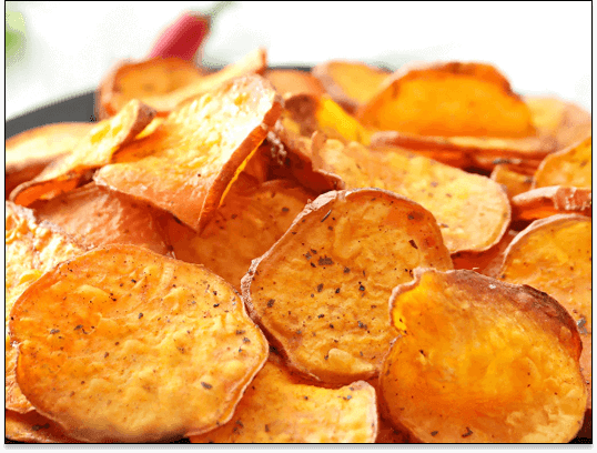 chips de patates douces maison