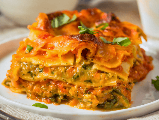 lasagnes végétariennes à la béchamel de riz