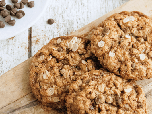 cookies moelleux avoine chocolat